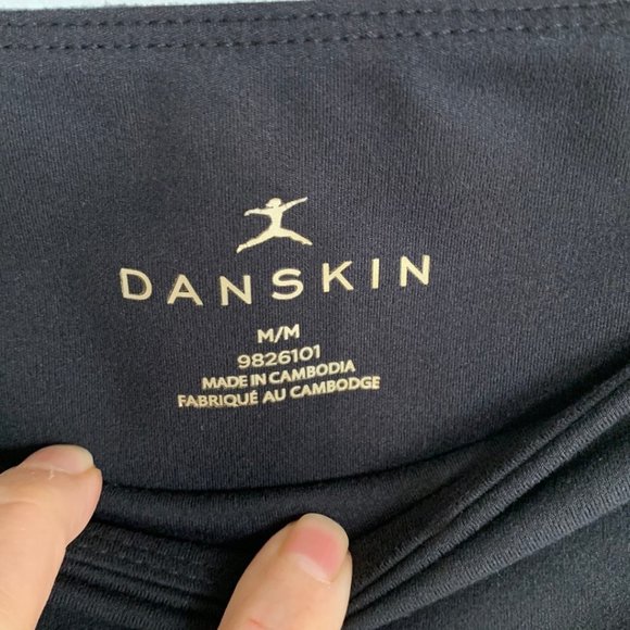 Danskin Cropped Leggings Black Medium with pockets - Picture 8 of 9